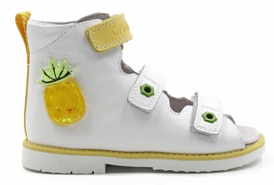 Сандалии ортопедические  с открытым носом цв.белый 2208-Х-СВ-023 ДЦП  фото 2