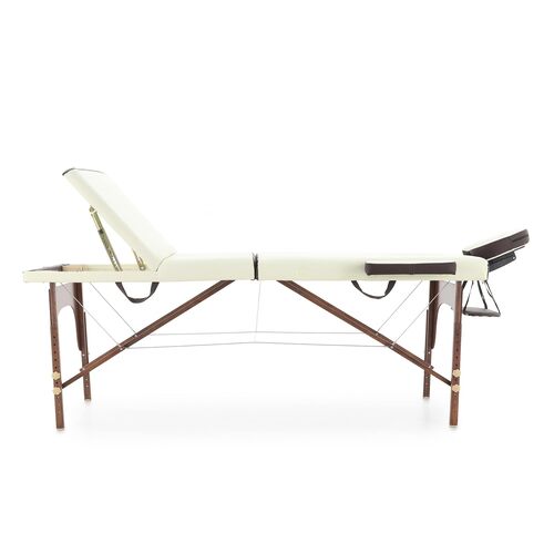 Массажный стол складной MED-MOS JF-AY01 3-х секционный, деревянная рама (двухцветный, размер 185*70) фото 12