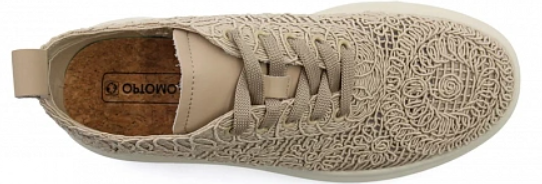 Кроссовки ортопедические женские текстильные Ортомода ML004-02-32-TU увеличенной полноты, бежевые фото 6