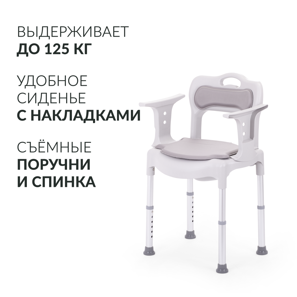 КРЕСЛО-ТУАЛЕТ 027 "АРМЕД" (производство РФ) фото 12