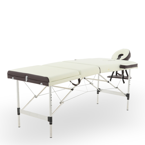 Массажный стол складной Med-mos JFAL01A 3-х секционный, алюминиевая рама, двуцветный, ложе 185х70 фото 6