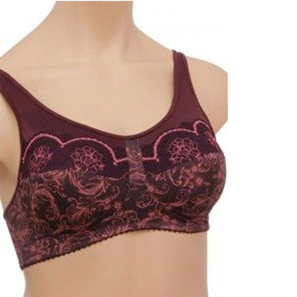 Бюстгальтер после мастэктомии Розовый арнамент на сливе ЛФ0924 П82 фото 1