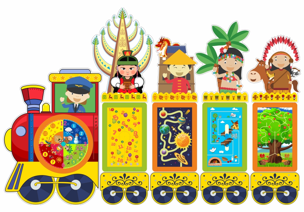 Игровая система Паровоз, 300см фото 1