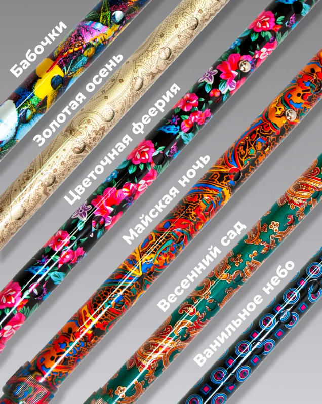 Трость телескопическая с пластмассовой ручкой ТР1(ПР) с УПС, цвет Майская ночь фото 11