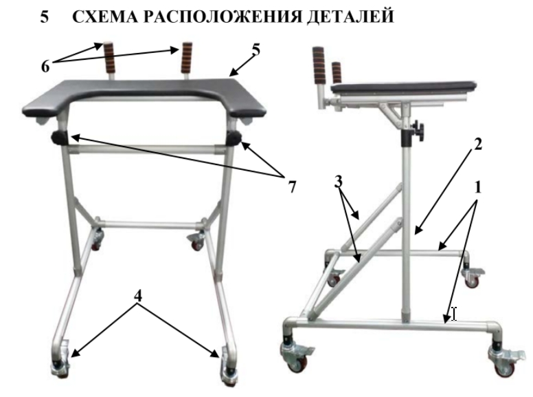 Опора для ходьбы "Ангел-Соло" (максимальная нагрузка до 100 кг) фото 2