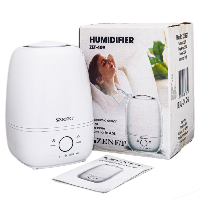 Увлажнитель воздуха ультразвуковой 4.5л ZENET ZET-409 фото 5