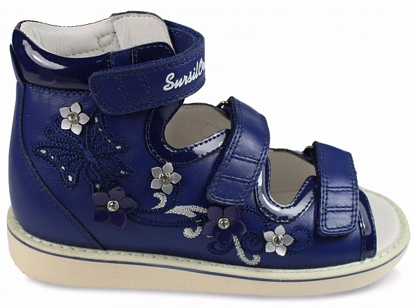 Сандалии ортопедические открытый нос на девочку 15-305М фото 4