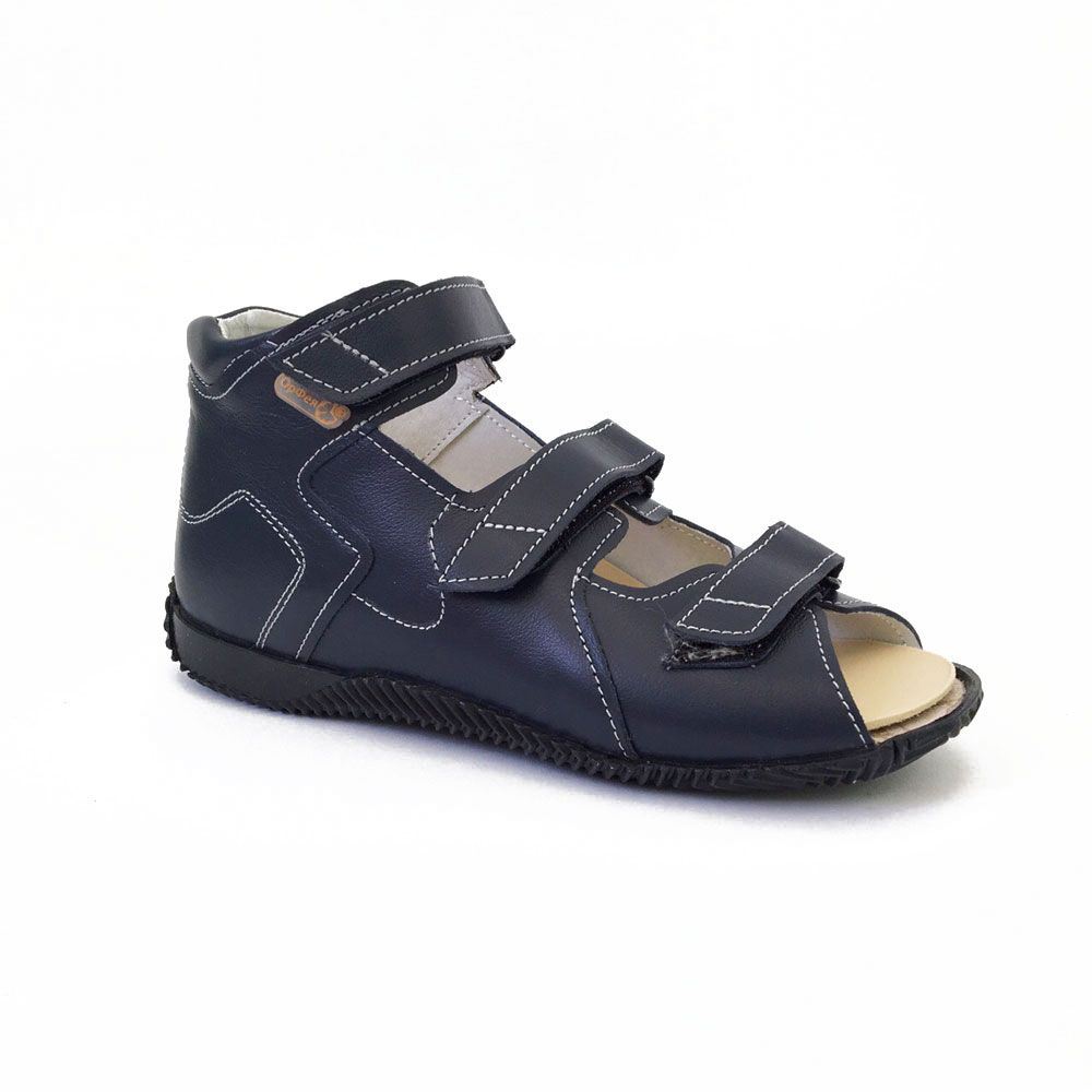Сандалии  с открытым носом Б4-124-215-000-1 цвет т.синий фото 1