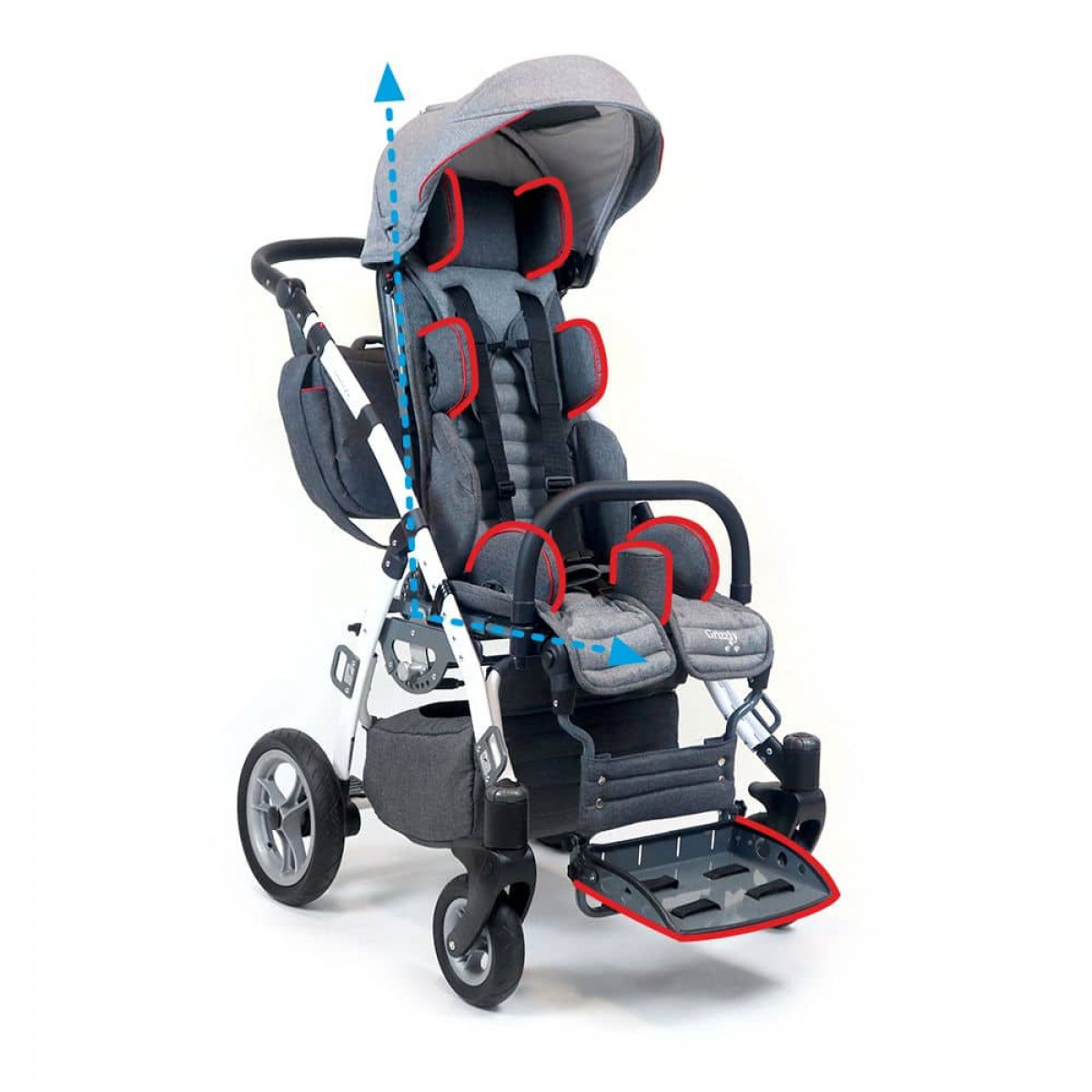 Детская инвалидная кресло-коляска Grizzly MyWam (Гризли Май Вэм) фото 9