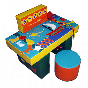 Стол дидактический (стол, пуфик) Двусторонняя дидактика фото 1