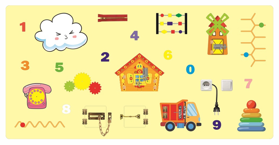 Бизиборд Сказка, 140х70 см фото 1